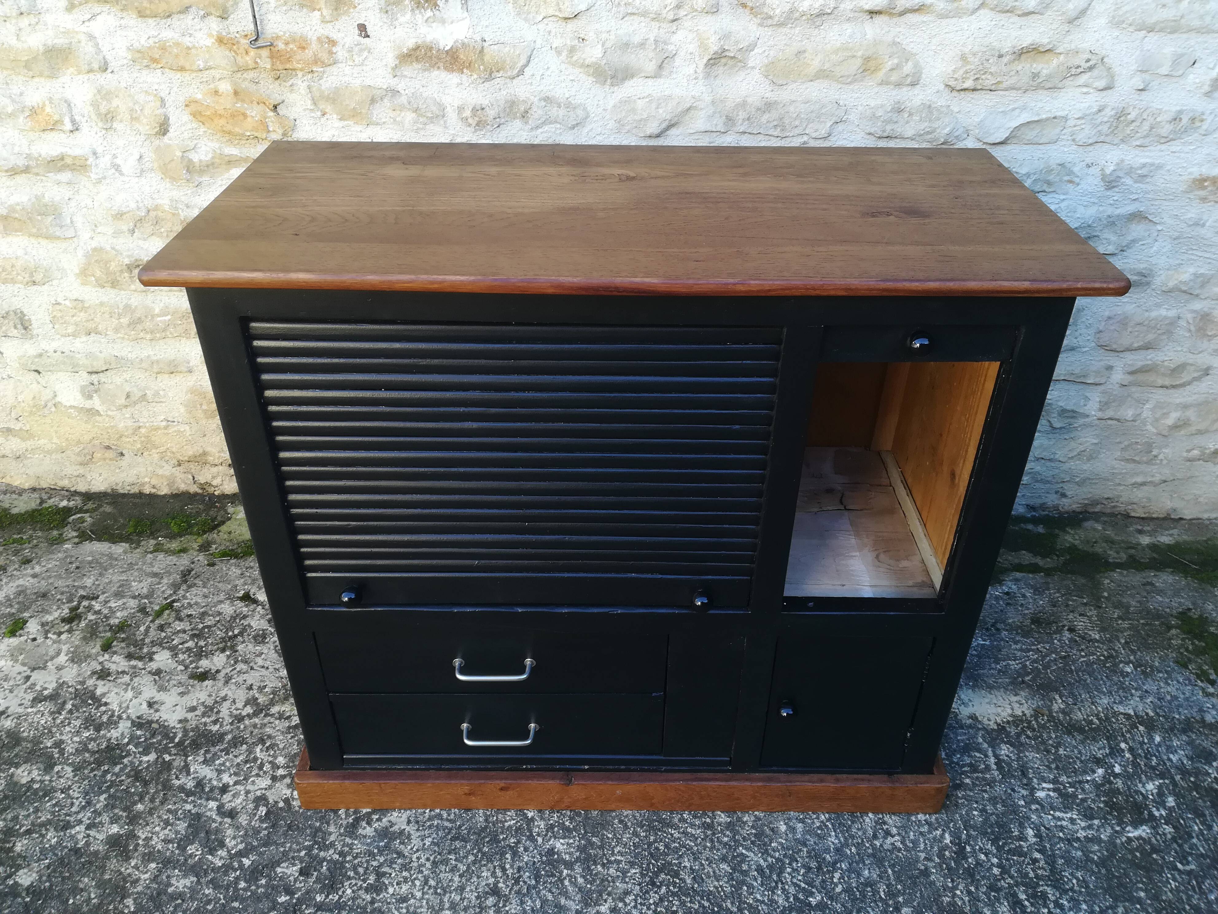 Meuble de métier en bois