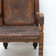 Chaise de trône massive de la fin du 19e siècle