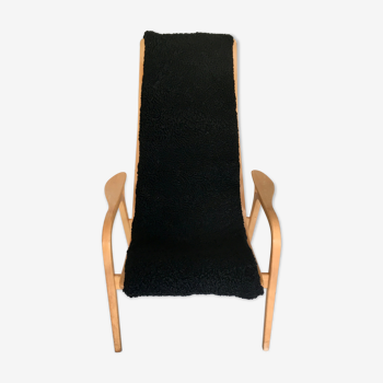 Armchair Lamino in tight-fitting beech by Yngve Ekström