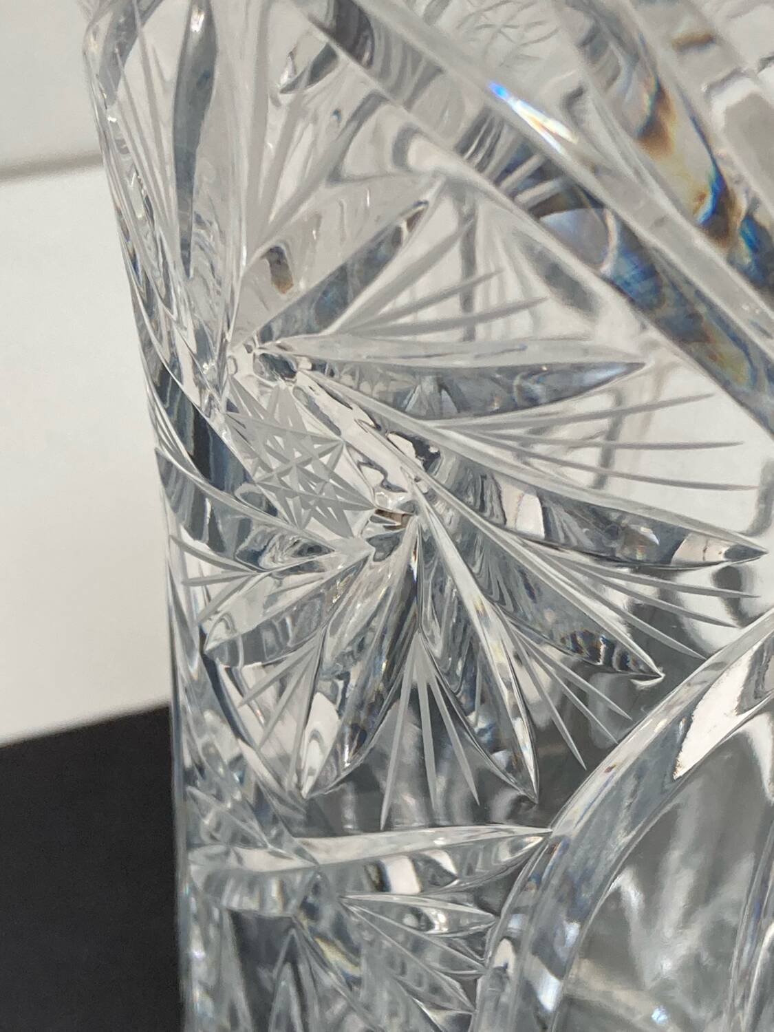 Élégance vase en cristal taille main vintage 70/80’S