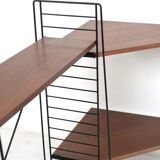 Tomado teak floor shelf with corner