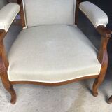 Set of 2 Voltaire armchairs