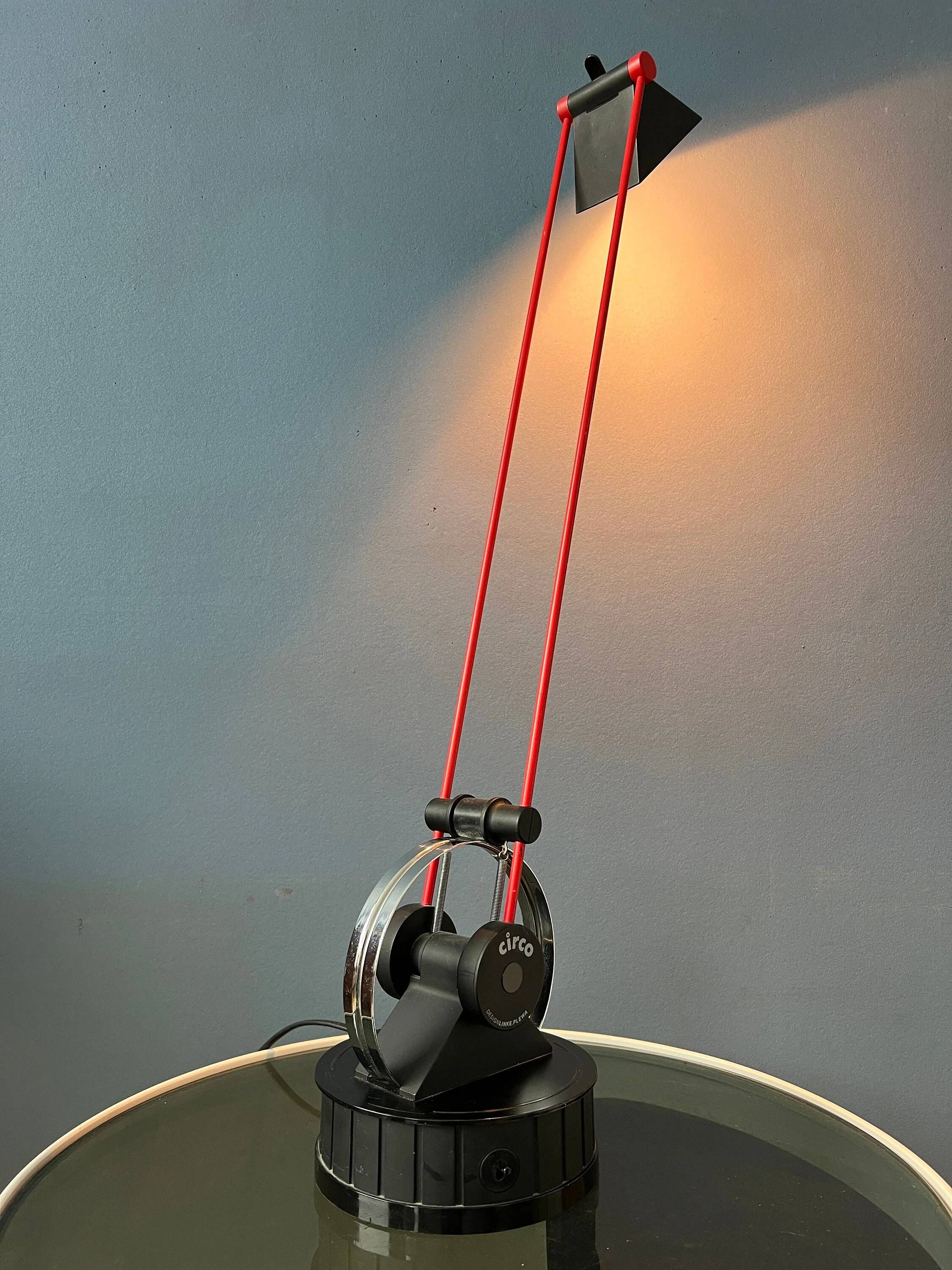 Postmodern table lamp Circo from the 1980s by Linke Plewa for Brilliant AG