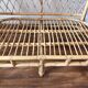 Vintage rattan two-seater sofa