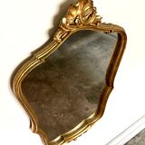 Classic gold shell mirror