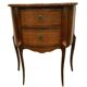 Commode demi lune de style Louis XV en marqueterie XX siècle