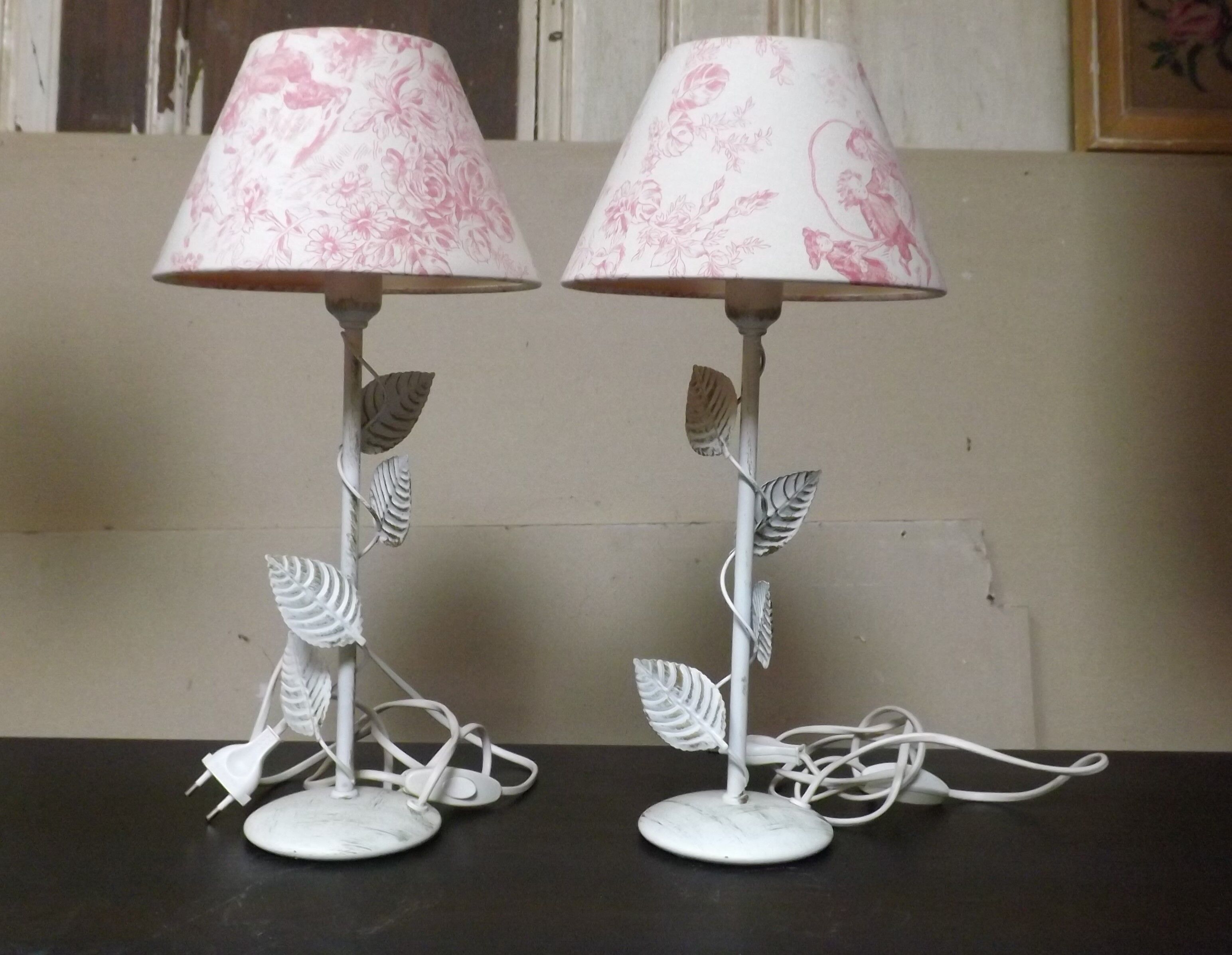 Pair of bedside lamps