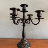Seletti chandelier in rococo style in black metal