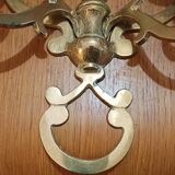 Pair of golden wall candle holders