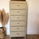 Vintage chiffonier revisited in Artichoke Cream