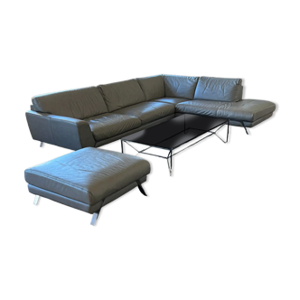 Roche Bobois corner sofa and ottoman