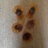 6 bubbled glasses