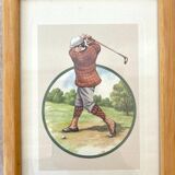 Frames 80s with golfers