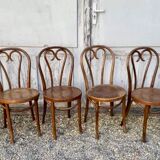 Lot Series of 6 art nouveau bentwood bistro chairs