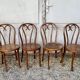 Lot Series of 6 art nouveau bentwood bistro chairs