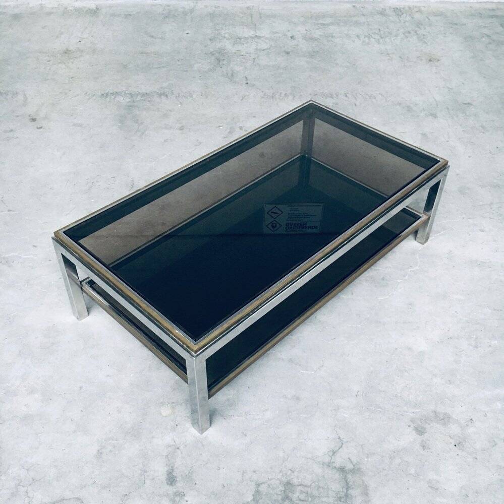 Hollywood Regency Flaminia Two Tier Coffee Table, France, 1970s