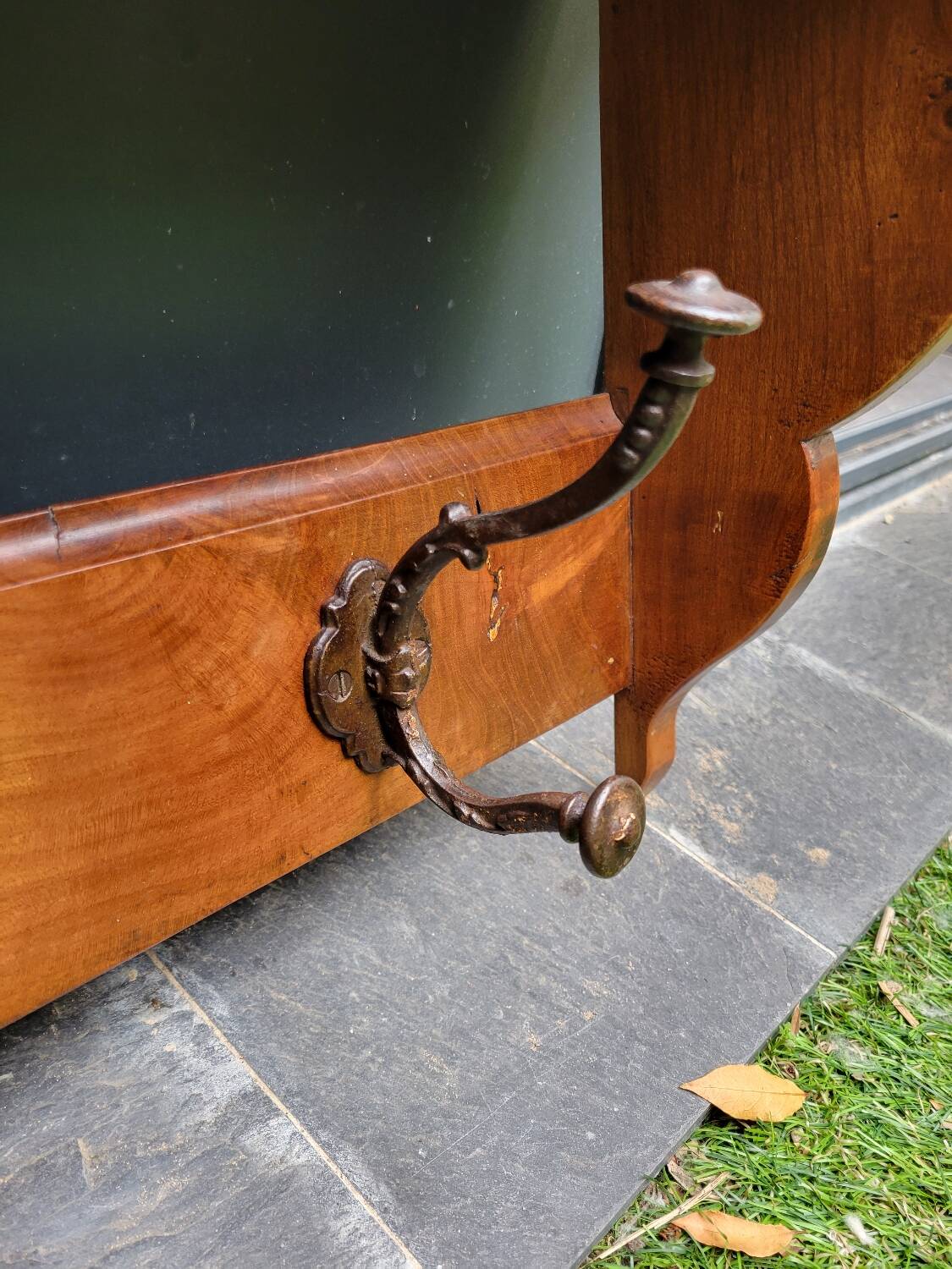 Walnut coat rack and hat rack