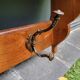 Walnut coat rack and hat rack