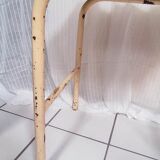 Workshop table wooden top metal base