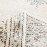 6x9 classic brown & beige vintage rug, 153x272cm