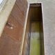Vintage wooden farmhouse trunk 117x31x68cm