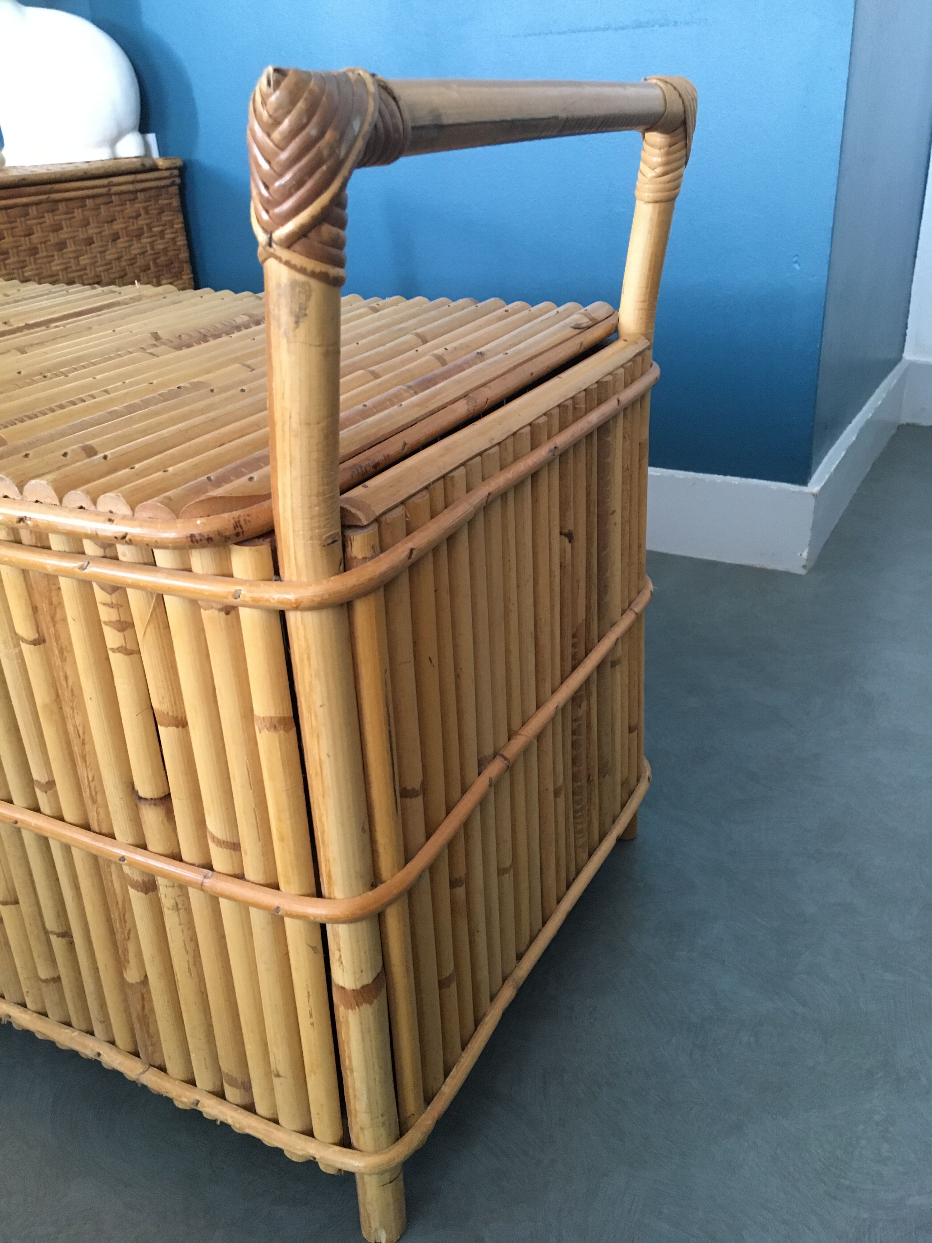 Vintage bamboo bench
