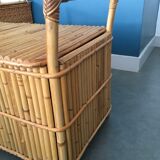 Vintage bamboo bench