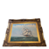 Maritime tableau 3 masts gold frame, sculpted