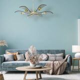 Large Dahlia-style chandelier