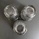 Lot de 3 verres anciens décor argent