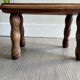 Small bench / wooden stool (bobbin decor) I