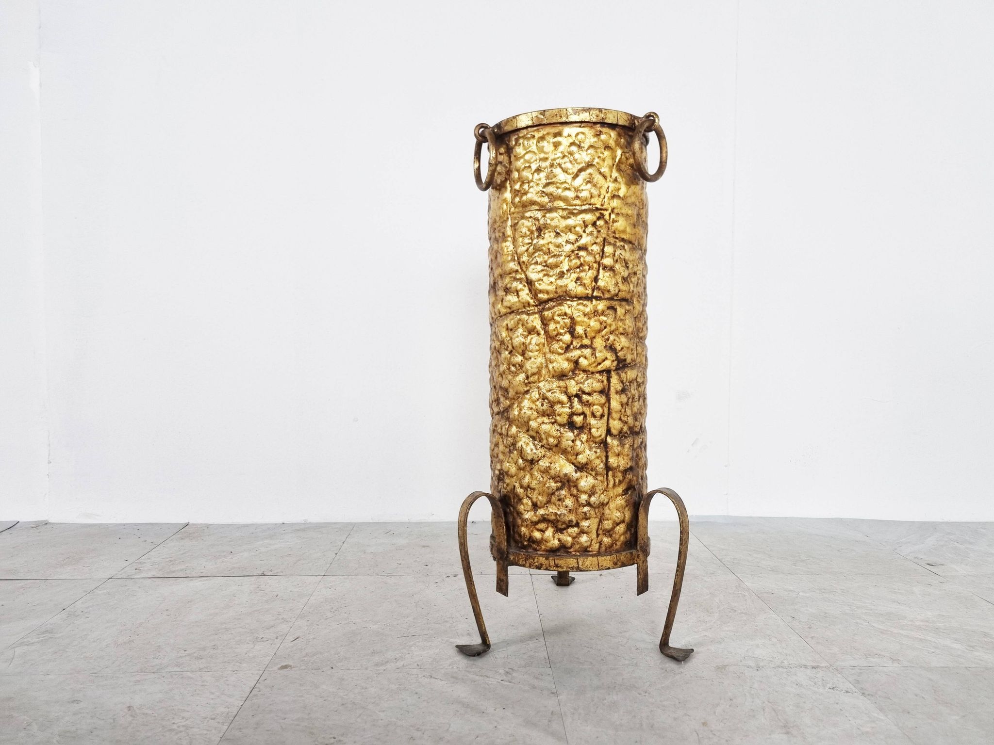 Mid-century copper umbrella stand, 1960s