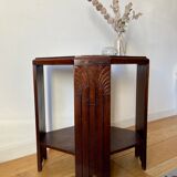 Art deco mahogany side table