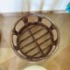 Pretty pair of 2 bamboo and rattan stools with cushions - 80s - Vintage - set of 2