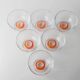 Verres à boire en verre de Murano orange - Ensemble de 6 par Le Gocce, Italie, années 1980 Pop-Art