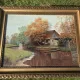 Vintage Autumn Landscape Oil Painting
