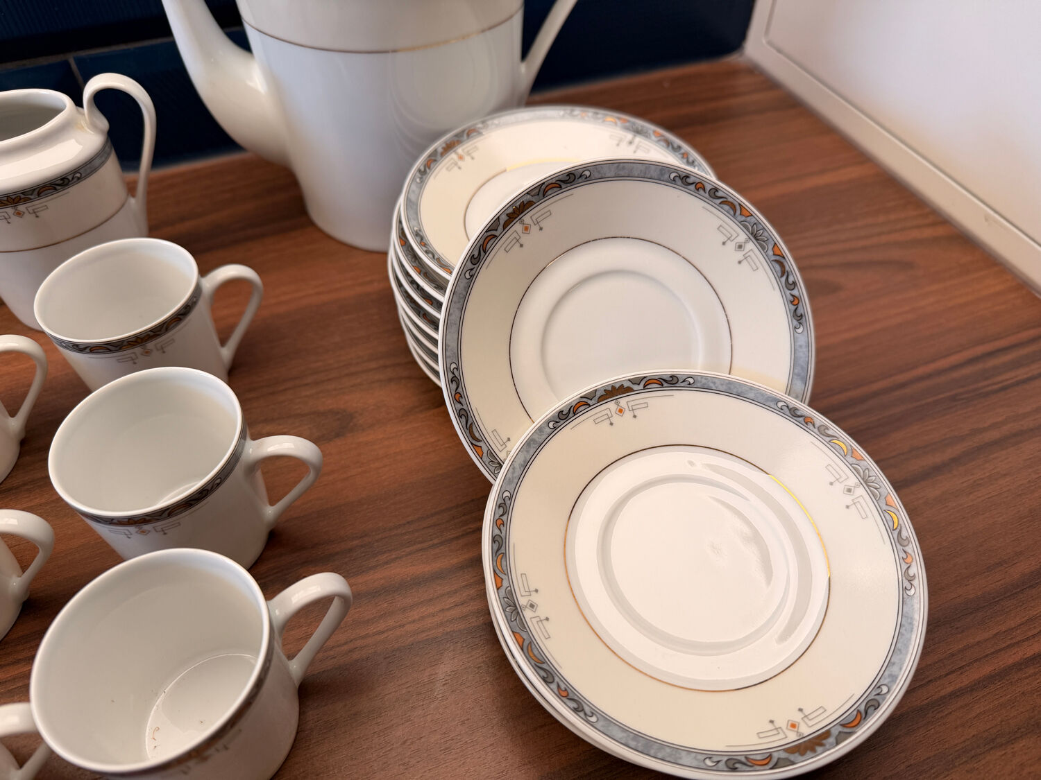 Sologne Porcelain Coffee Service – "Rhapsody" Model - Complete