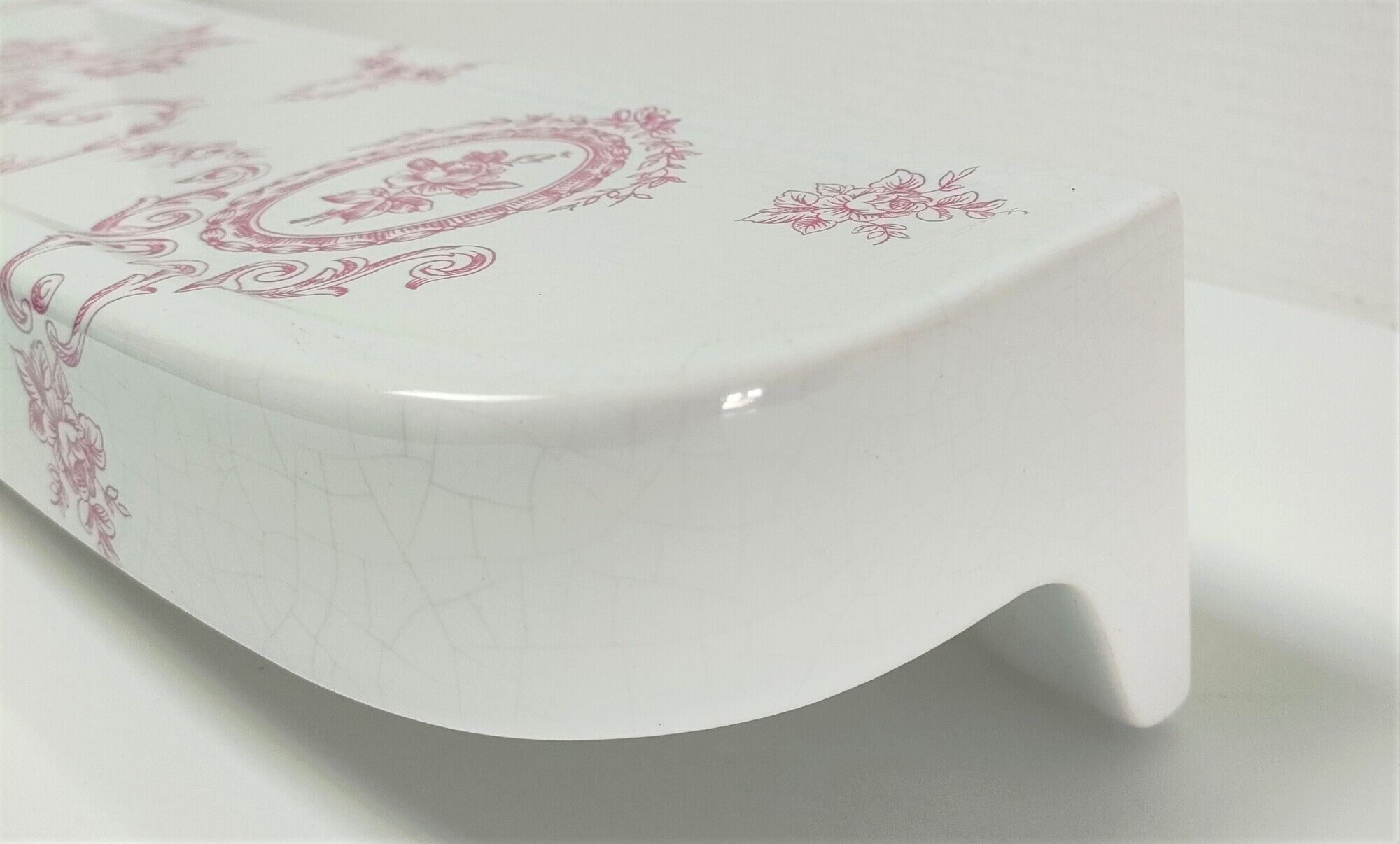 shelf porcelain earthenware of Paris floral decoration style toile de Jouy