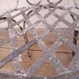 Xix° wrought iron garden armchair