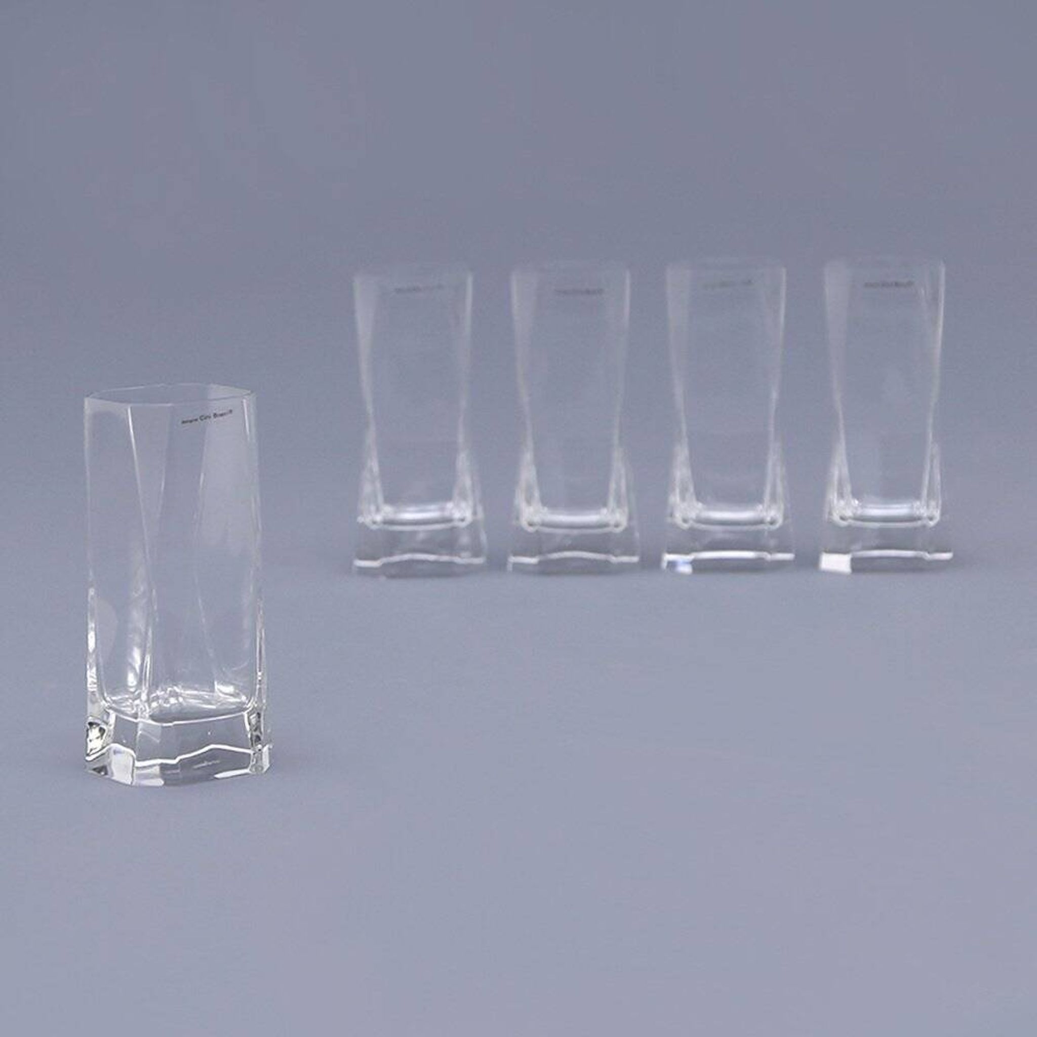 Vintage glasses by Cini Boeri for Arnolfo Di Cambio, 1970s, set of 5.