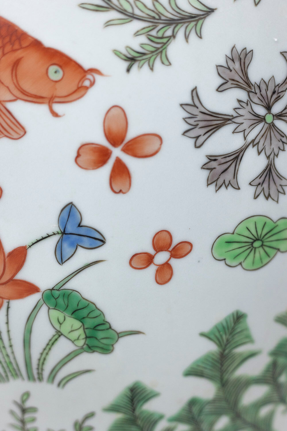 Paire de jardinières en porcelaine Canton, circa 1950