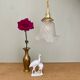 Baladeuse tulipe vintage en verre dépoli