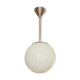 Suspension Art Déco globe en opaline vers 1940