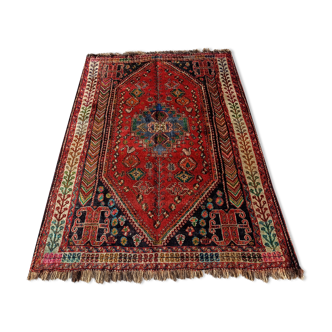 Antique carpet Iran Shiraz 205x140 handmade
