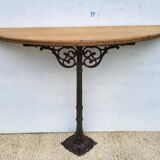 Cast iron foot console 1900 Art Nouveau