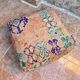 Handmade Berber Kilim pouf, floor cushion