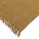 Tapis en jute et coton jaune 120 x 170 cm