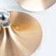 Pair of medium sized (35cm) rose gold Honsel Disc sconces selected by Charl