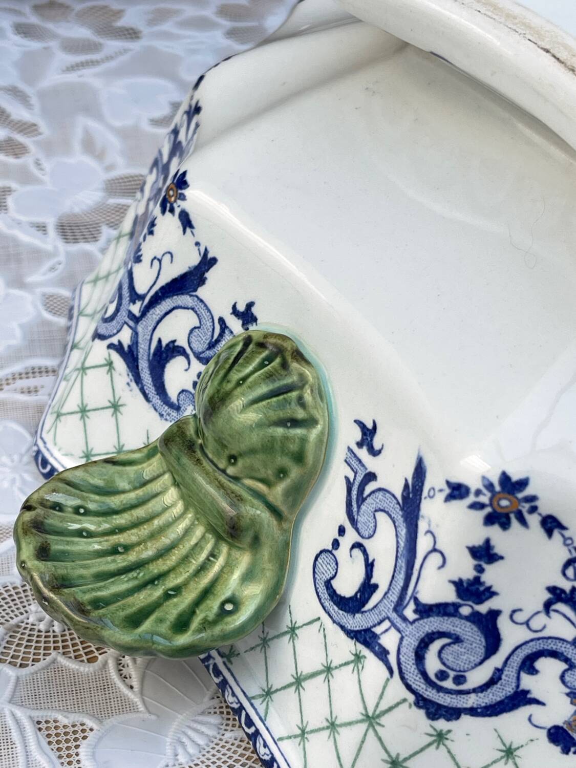 Gien France Soup Tureen with Frame 1960s
