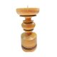 Large, turned wooden candlestick, Belgium, 1970s.